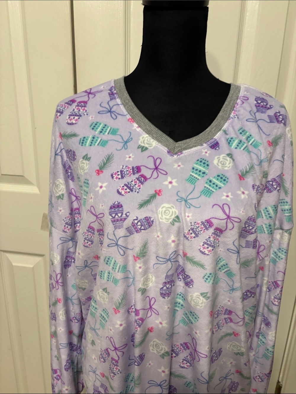 Cuddl Duds Crystal Fleece Pajama Set - Picture 3 of 10